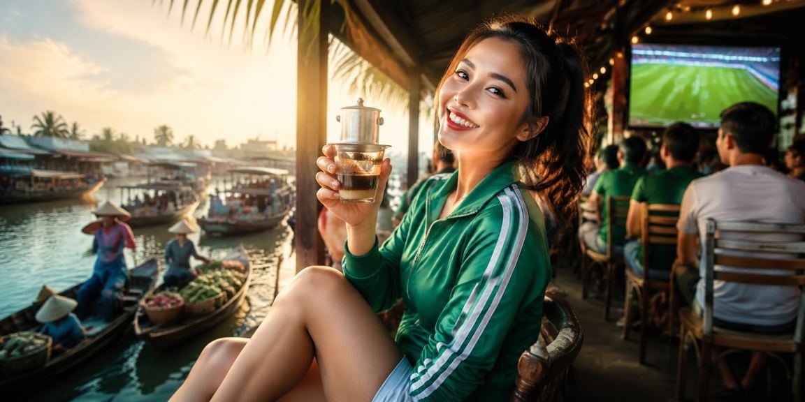 Người chơi Cần Thơ thưởng thức trò chơi casino trực tuyến bên ly cà phê